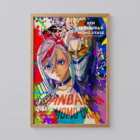 Dandadan Ken Takakura and Momo Ayase Poster