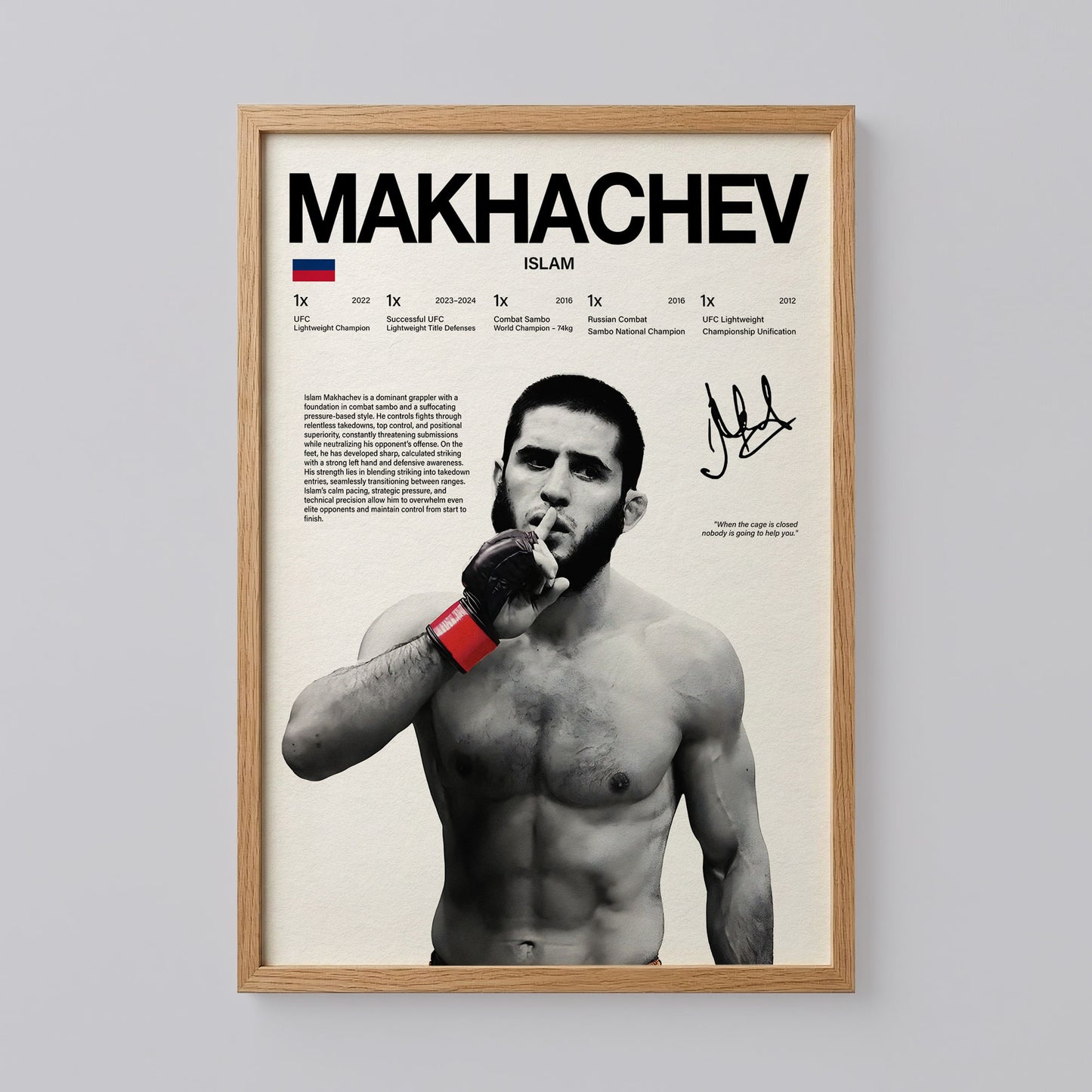 Islam Makhachev Poster