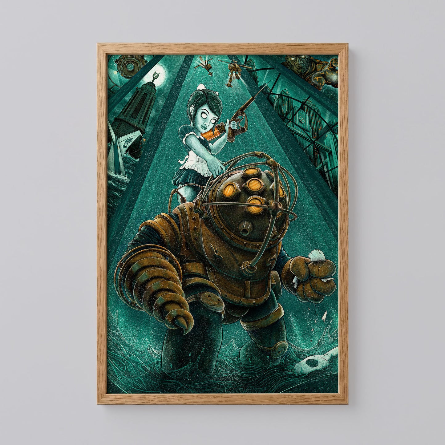 Bioshock Rapture Big Daddy Art Print