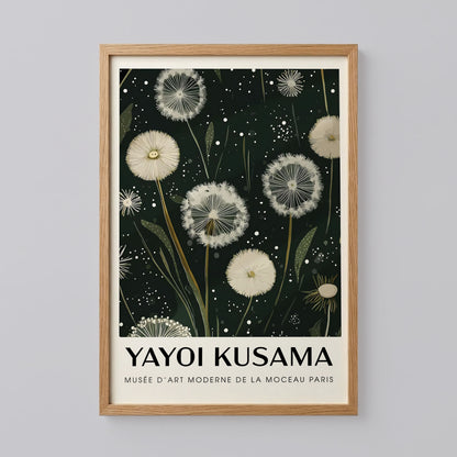 Green Yayoi Kusama Poster