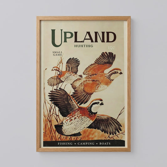 Retro Hunting Print Upland Bird Art