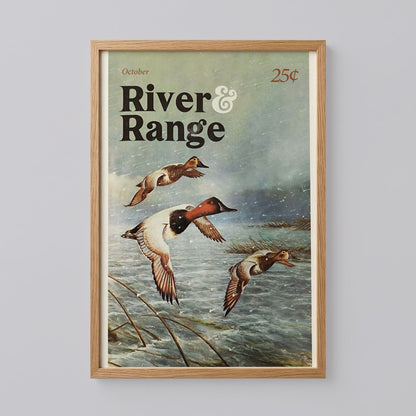 Vintage Geese Hunting Art Print
