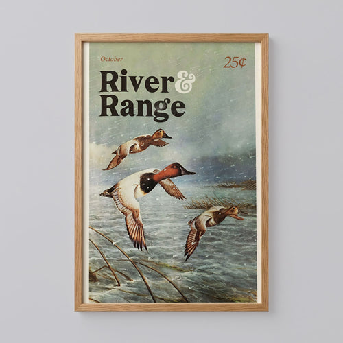 Vintage Geese Hunting Art Print