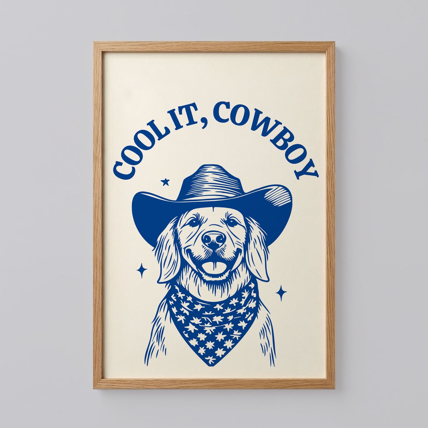 Cool It Cowboy Dog Wall Art