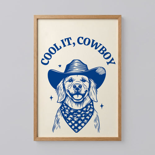 Cool It Cowboy Dog Wall Art