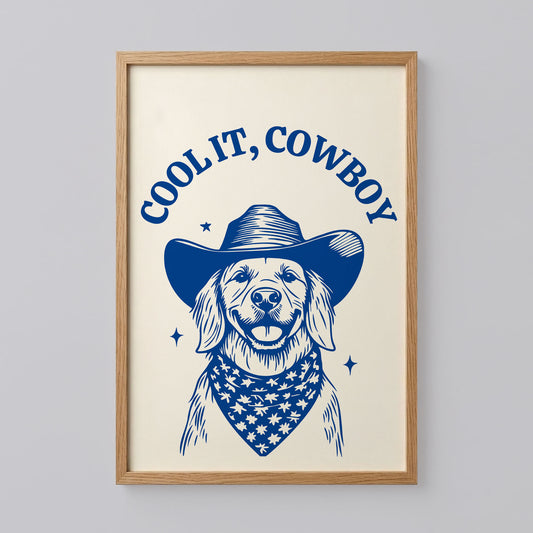 Cool It Cowboy Dog Wall Art