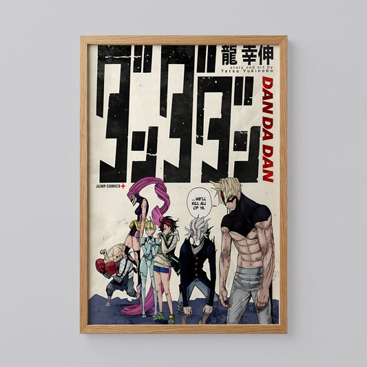 Momo Ayase and Okarun Dandadan Anime Poster