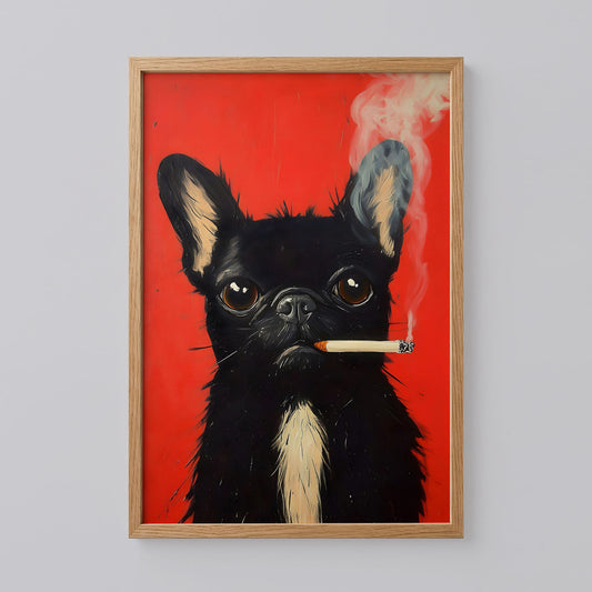 Black Cat with Cigar Art