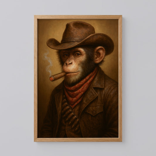 Smoking Monkey Wall Art