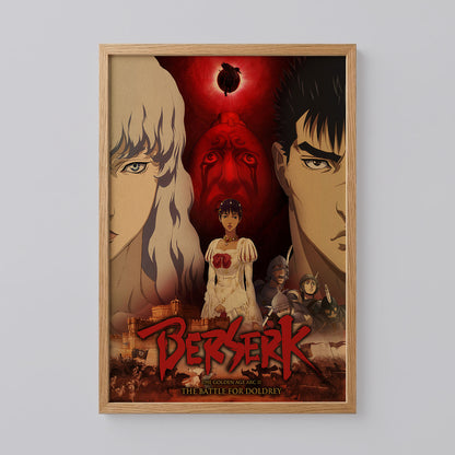 Guts and Griffith Anime Poster