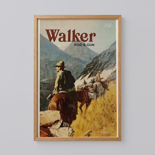 Vintage Western Hunting Art Print