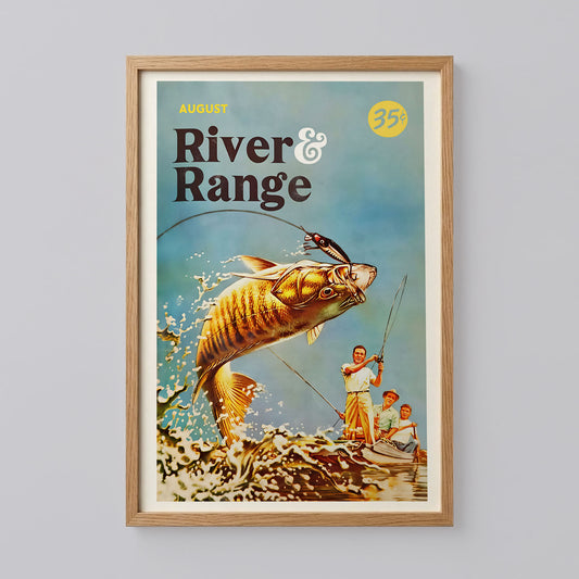 River Range Fishing Print