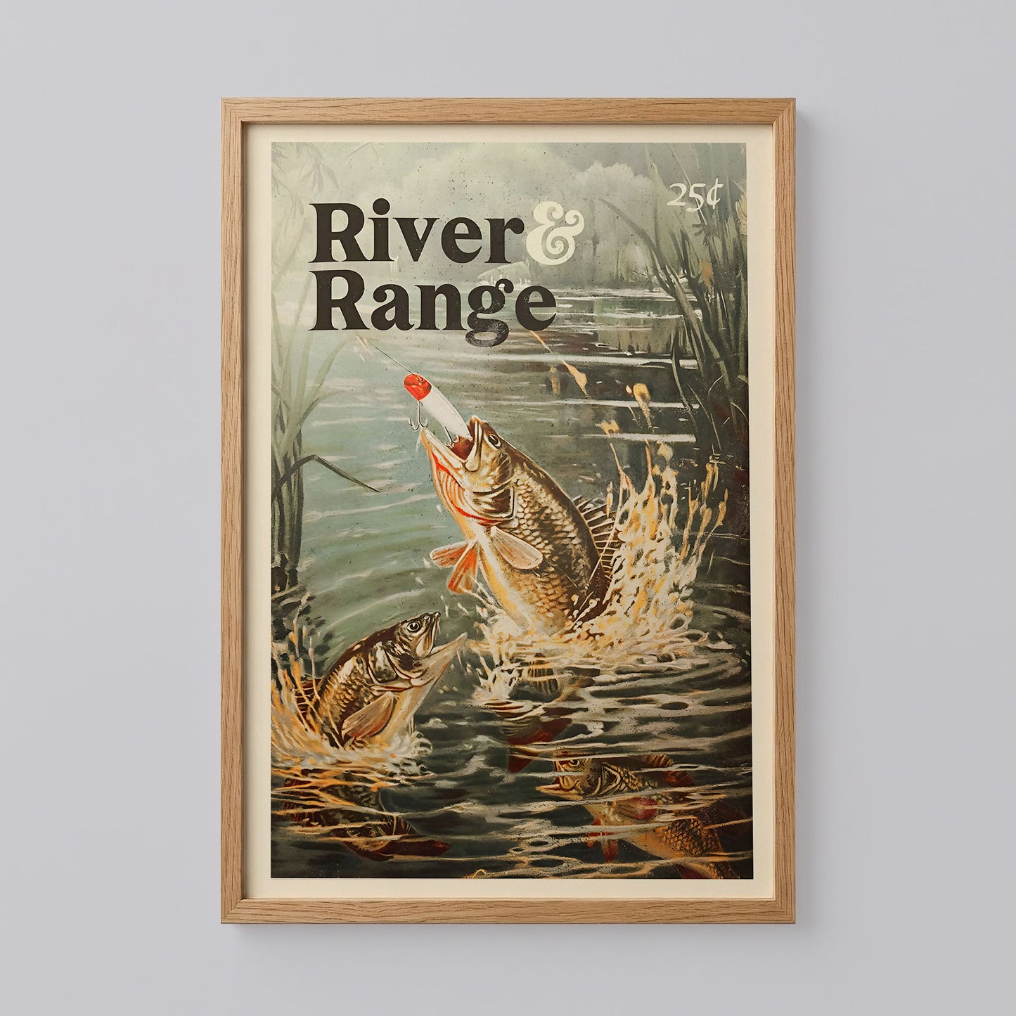 Retro Fishing Art