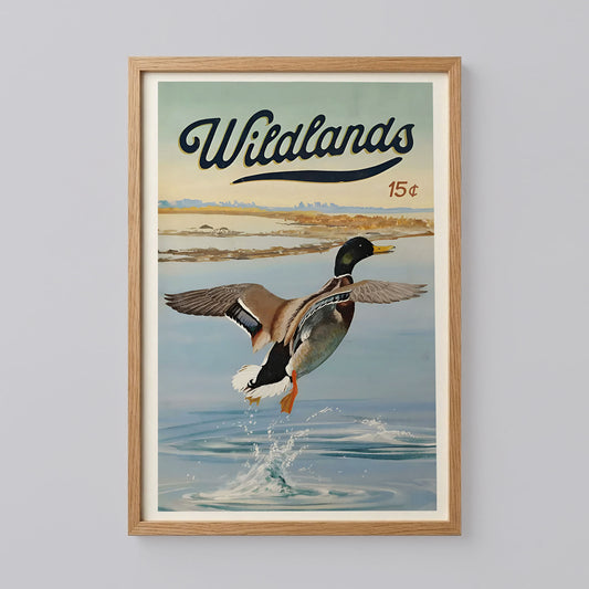 Retro Mallard Duck Print