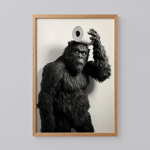 Bigfoot Toilet Wall Art