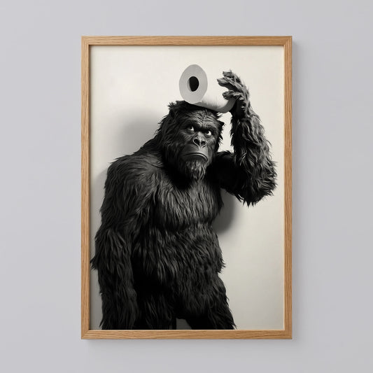 Bigfoot Toilet Wall Art