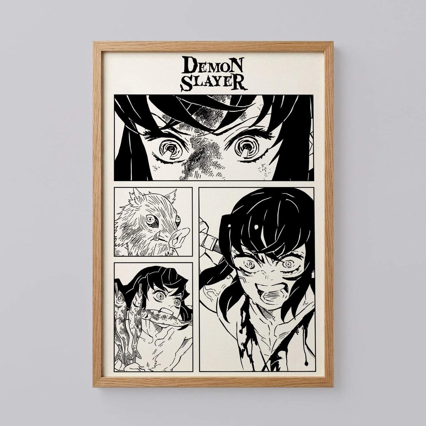 Inosuke Hashibira Kimetsu no Yaiba Poster