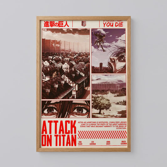 Attack on Titan Anime Art Print