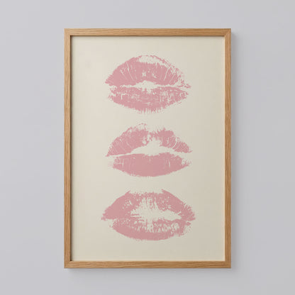 Kiss Lips Trendy Wall Art