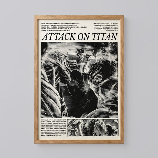 Attack on Titan Manga Anime Print Art