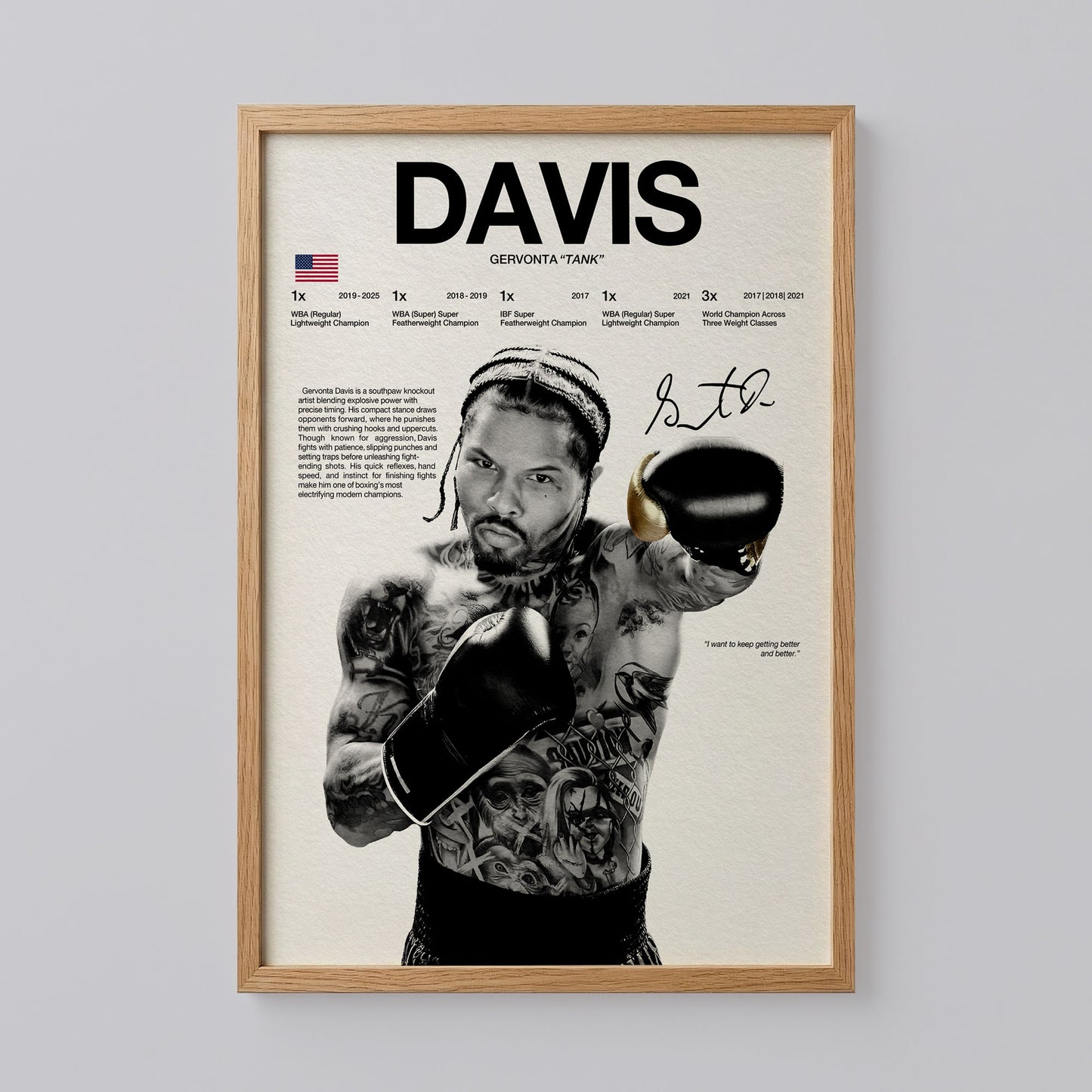 Gervonta Tank Davis Poster