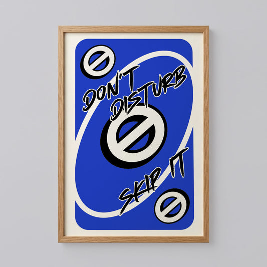 Don't Disturb Skeep Trendy Modern Wall Art