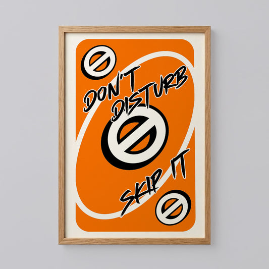 Don't Disturb Skeep It Wall Art