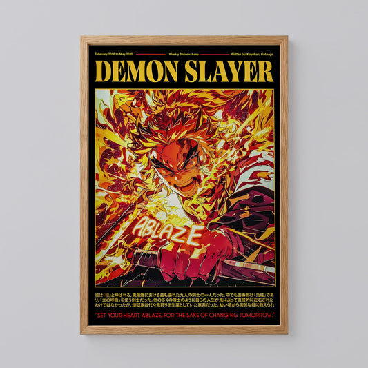 Kyojuro Rengoku Demon Slayer Poster