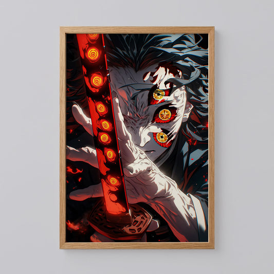 Kokushibo Demon Slayer Anime Poster