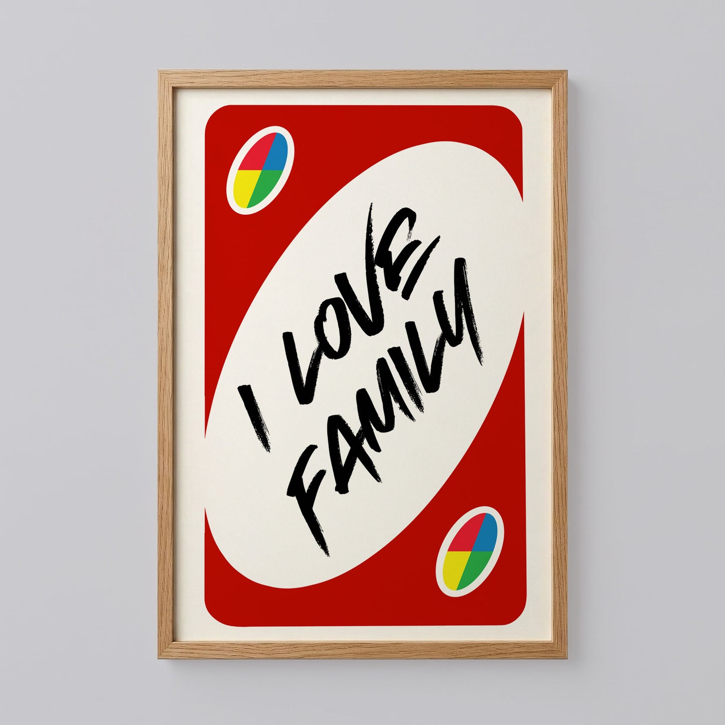 I Love Family Trendy Wall Art