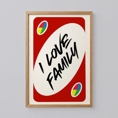 I Love Family Trendy Wall Art
