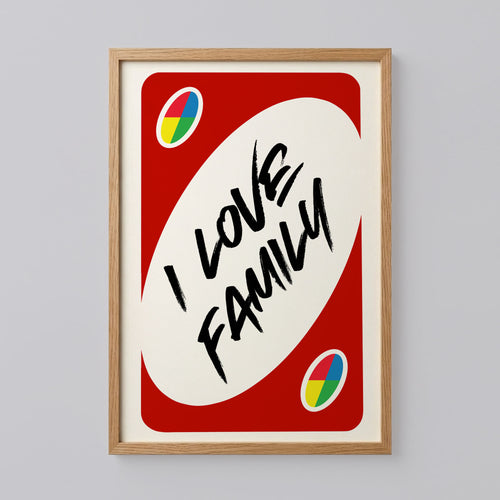I Love Family Trendy Wall Art