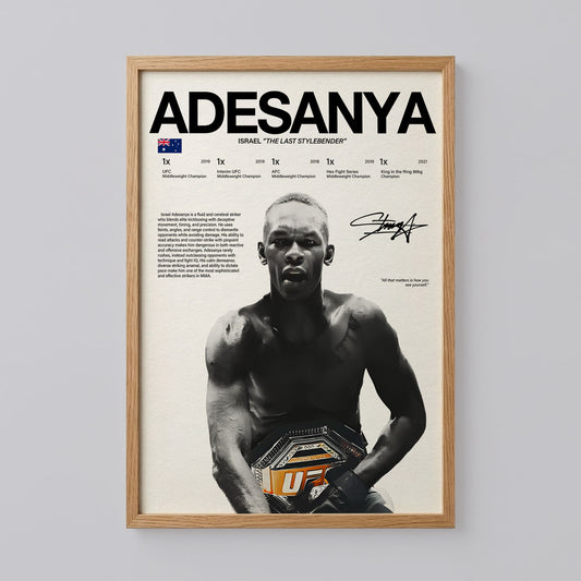 Israel Adesanya Poster