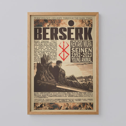Berserk Guts Anime Poster