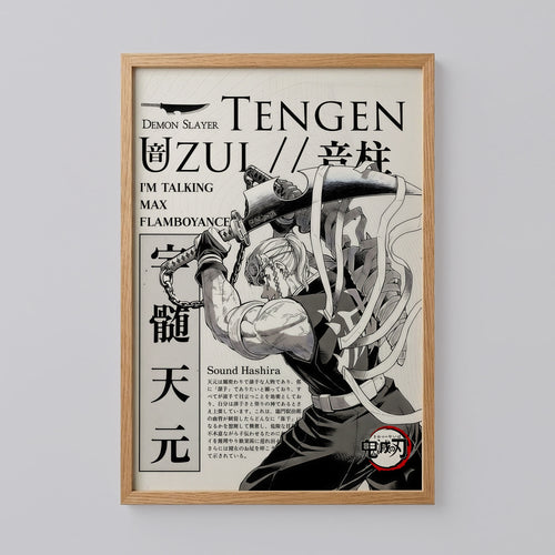 Uzui Tengen Demon Slayer Poster