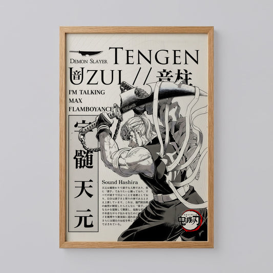 Uzui Tengen Demon Slayer Poster
