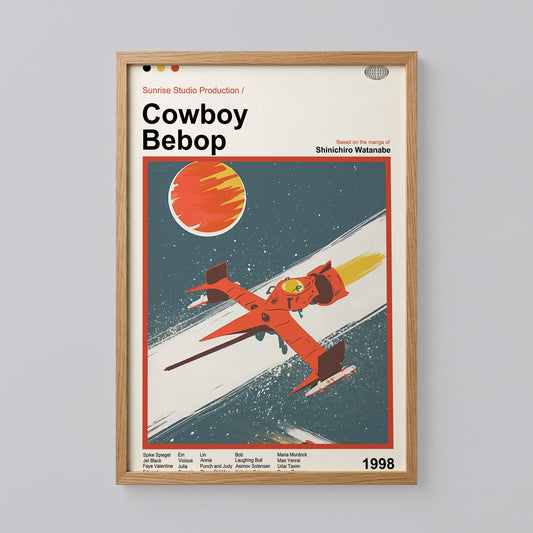 Cowboy Bebop Swordfish Spaceship Poster