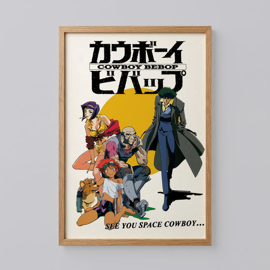 Vintage Cowboy Bebop Jet Black, Ed, Poster