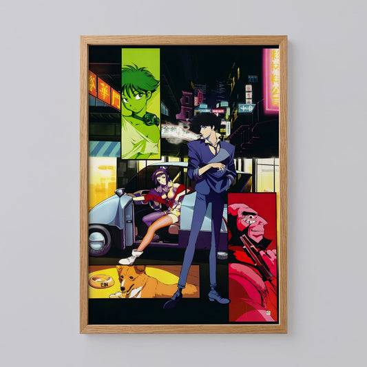 Spike Spiegel, Faye Valentine, and Ed Cowboy Bebop Poster