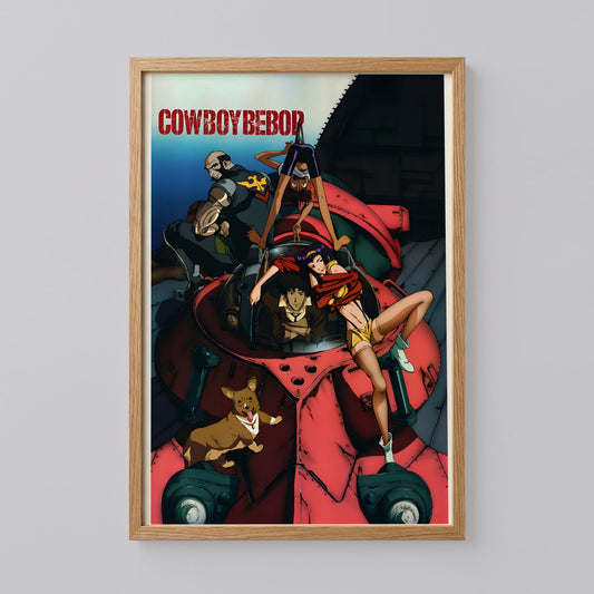 Cowboy Bebop Faye Valentine, Edward, and Ein Poster