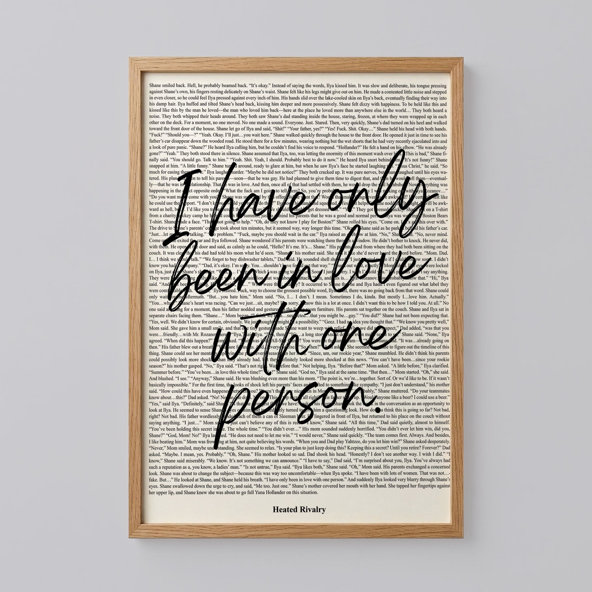Heated Rivalry Quote Print – Gift wraply