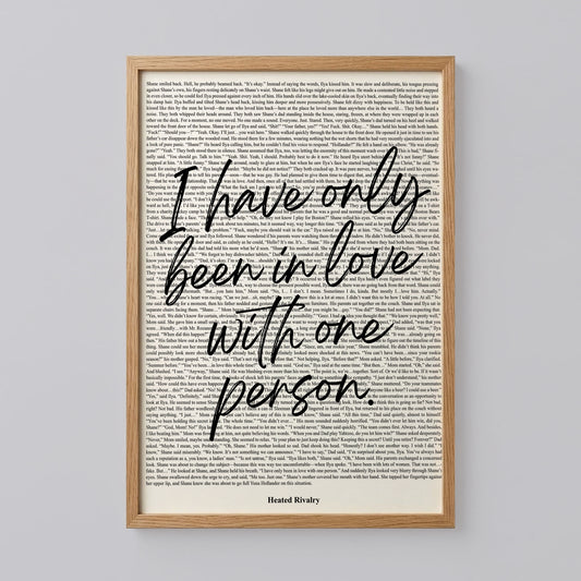 Heated Rivalry Quote Print