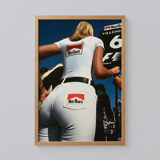 Vintage F1 Marlboro Woman Print