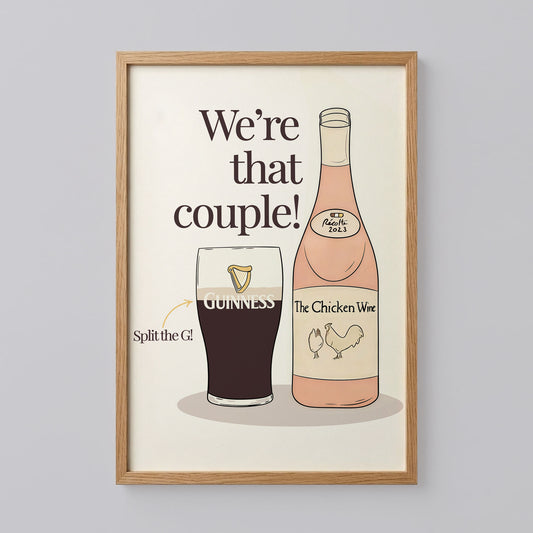 Guinness and Prosecco Couple Print