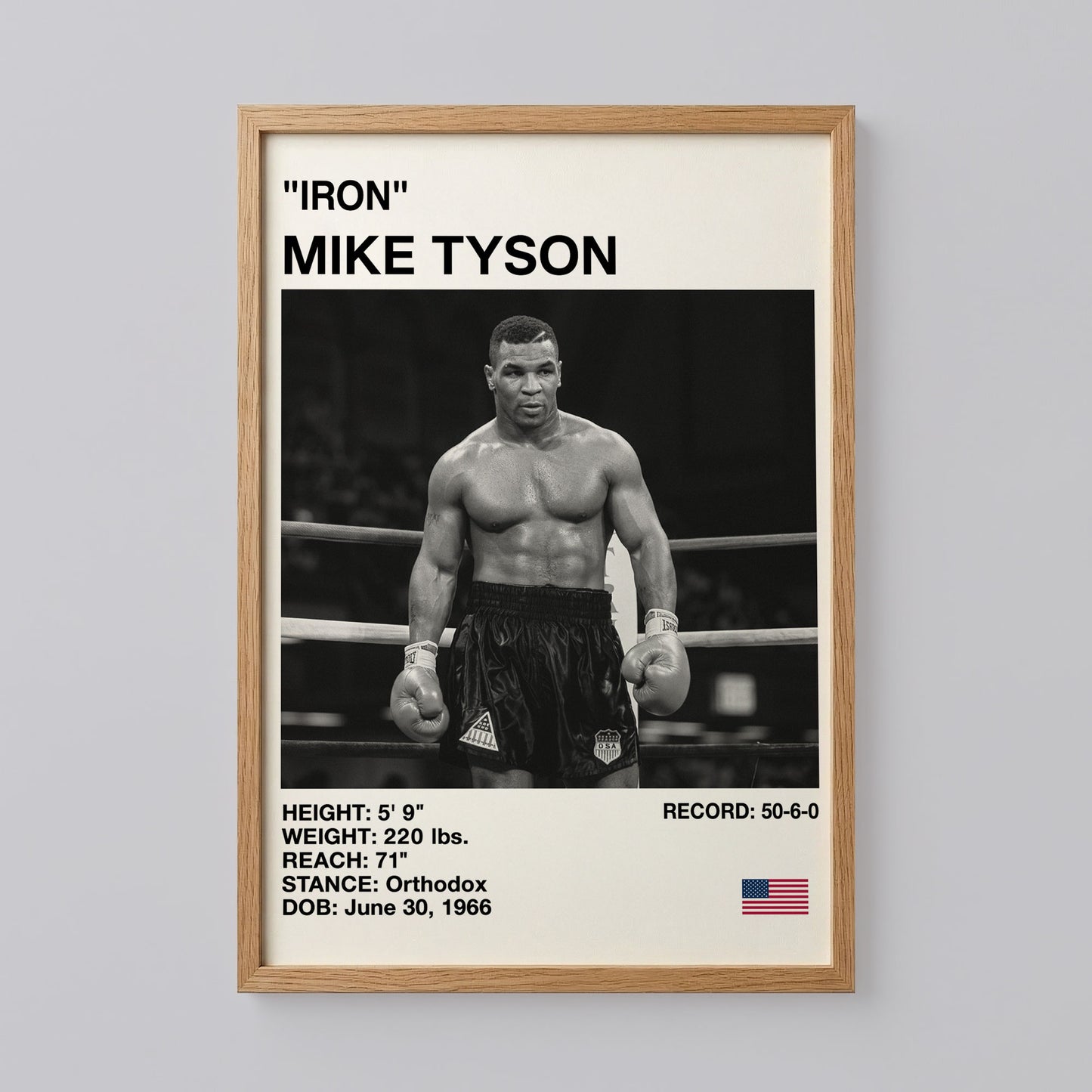 Mike Tyson Boxing Poster