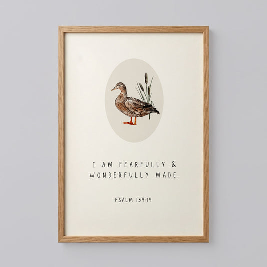 Duck Bible Verse Prints