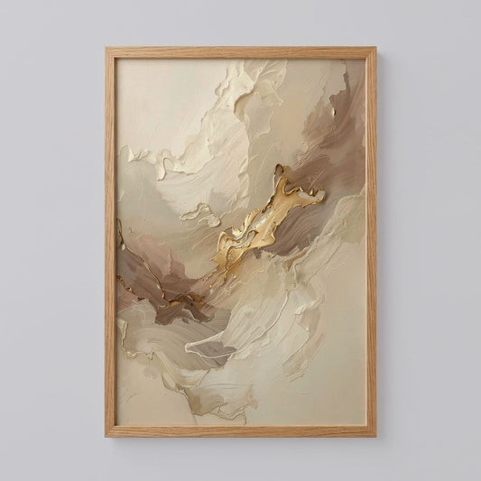 Neutral Beige Textured Wall Art