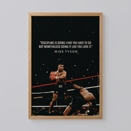 Mike Tyson Quote Poster