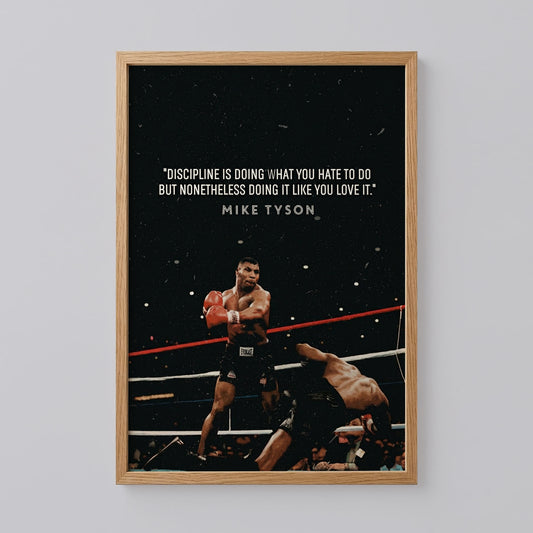Mike Tyson Quote Poster
