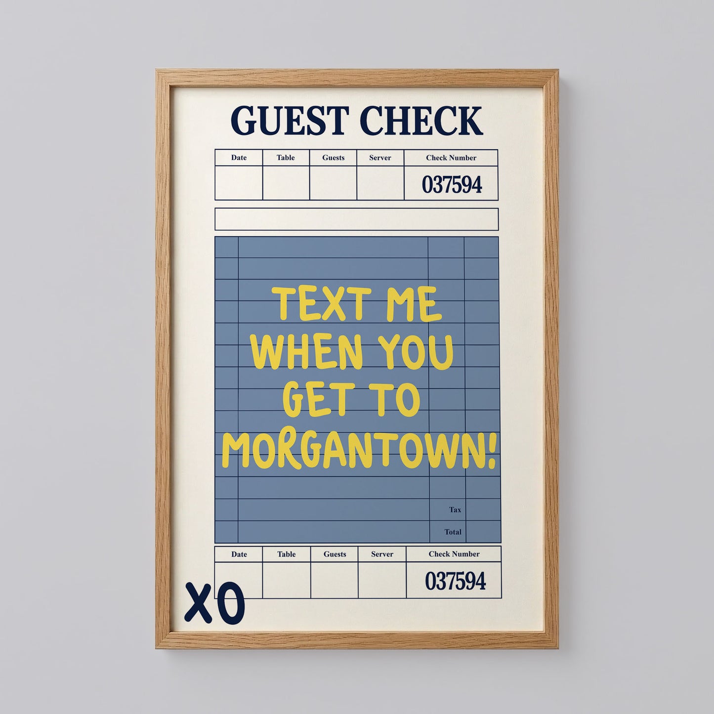 Guest Check Poster